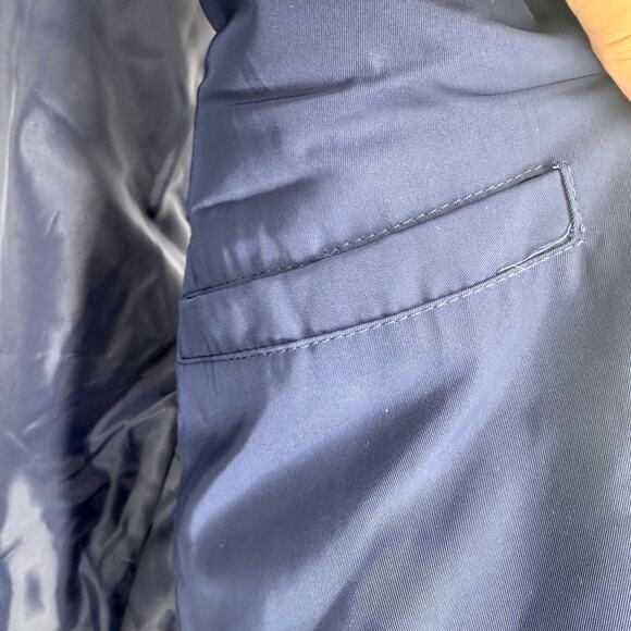 NEW Rawgear Navy Hooded Front Zipped Puffer Vest Sz Medium - Picture 5 of 8